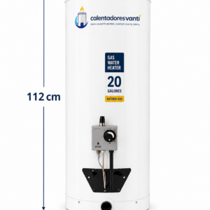 Calentador De Acumulación A Gas 20 Galones Capsula En Acero Inoxidable