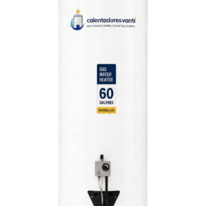 Calentador a Gas de 60 Galones en Acero inoxidable